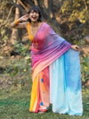 MG 433 Digital Printed Plain Linen Sarees Wholesale Price In Surat